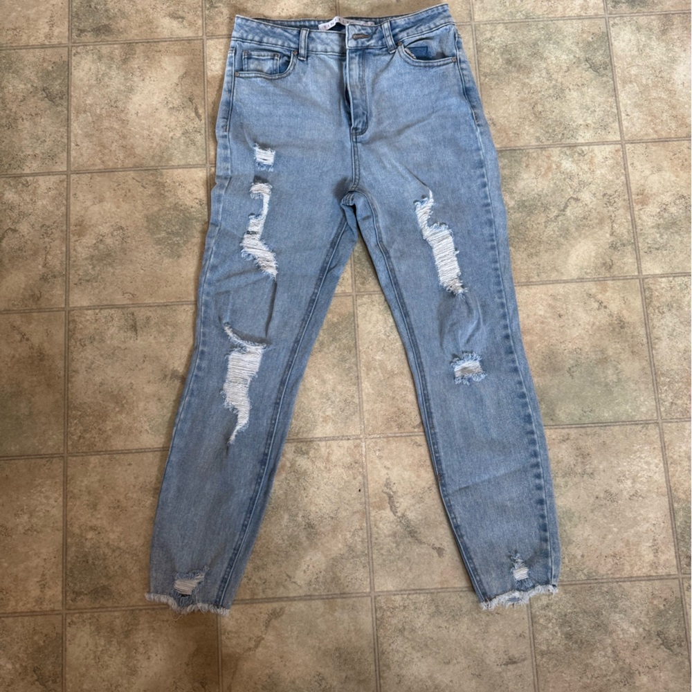 Tinseltown Sky Blue Denim Pants